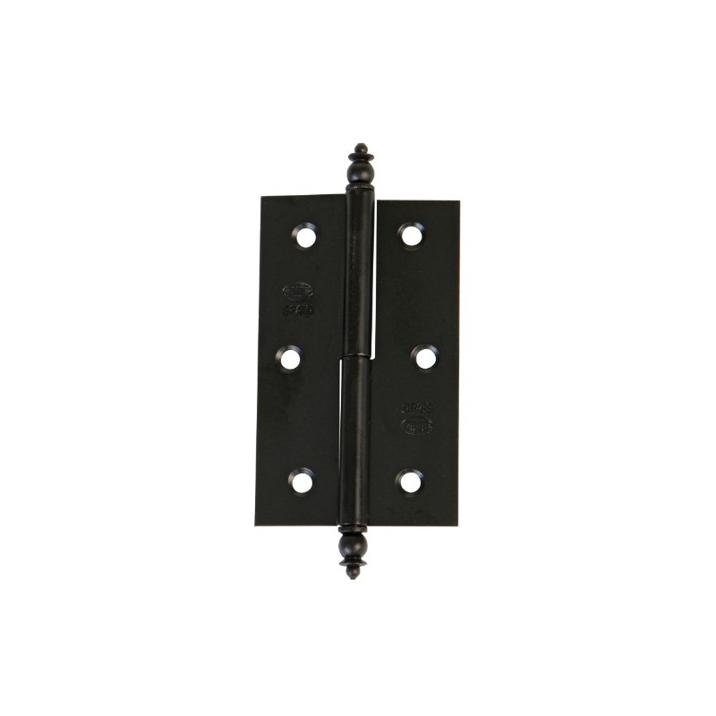 AMIG 22116  
 Bisagra 541  
 70 x 43 x 1,2 mm  
 Acero  
 Negro - Izquierda