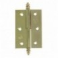 AMIG 22118  
 Bisagra 541  
 80 x 51 x 1,2 mm  
 Acero  
 Latonado barnizado - Izquierda