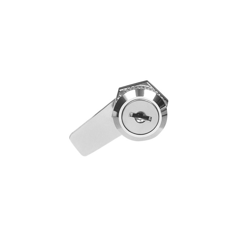 AMIG 22145   Cerradura buzón 4A   Ø18 x 16 x 42 mm   Acero   Niquelado