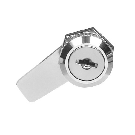 AMIG 22145   Cerradura buzón 4A   Ø18 x 16 x 42 mm   Acero   Niquelado