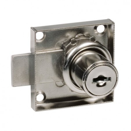 AMIG 22148  
 Cerradura mueble 1A  
 40 x 40 mm  
 Acero  
 Niquelado