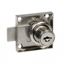 AMIG 22149  
 Cerradura mueble llaves iguales 1A1  
 40 x 40 mm  
 Acero  
 Niquelado