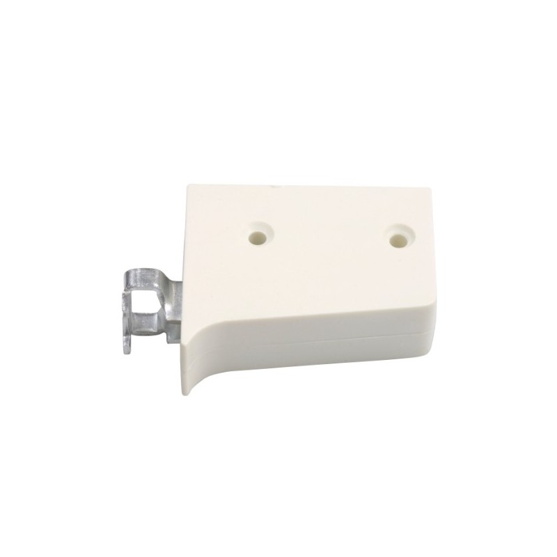 AMIG 22166  
 Colgador mueble 12  
 59 x 49 mm  
 Acero zincado + PVC  
 Blanco