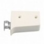 AMIG 22166  
 Colgador mueble 12  
 59 x 49 mm  
 Acero zincado + PVC  
 Blanco