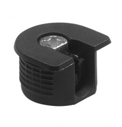 AMIG 22196  
 Soporte oculto fijación estantes 40  
 M6 - Ø20 x 12,5 mm  
 Plástico  
 Negro