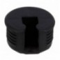 AMIG 22200  
 Soporte oculto fijación estantes 41  
 M6 - Ø20 x 12 mm  
 Plástico  
 Negro