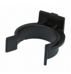 AMIG 22234  
 Pinza zócalo aluminio 10  
 Ø27 mm  
 Plástico  
 Negro