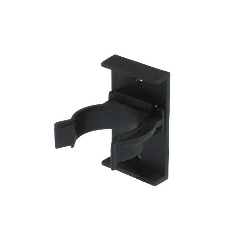 AMIG 22235  
 Pinza zócalo madera 11  
 Ø27 mm  
 Plástico  
 Negro