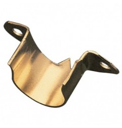 AMIG 22263  
 Soporte tubo armario 1  
 Ø20 mm  
 Acero  
 Latonado barnizado