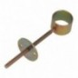 AMIG 22265  
 Soporte tubo armario 2  
 Ø16 mm  
 Acero  
 Bicromatado