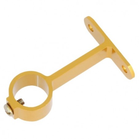AMIG 22270  
 Soporte tubo armario 3  
 Ø16 mm  
 Aluminio  
 Oro