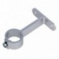 AMIG 22271  
 Soporte tubo armario 3  
 Ø16 mm  
 Aluminio  
 Plata