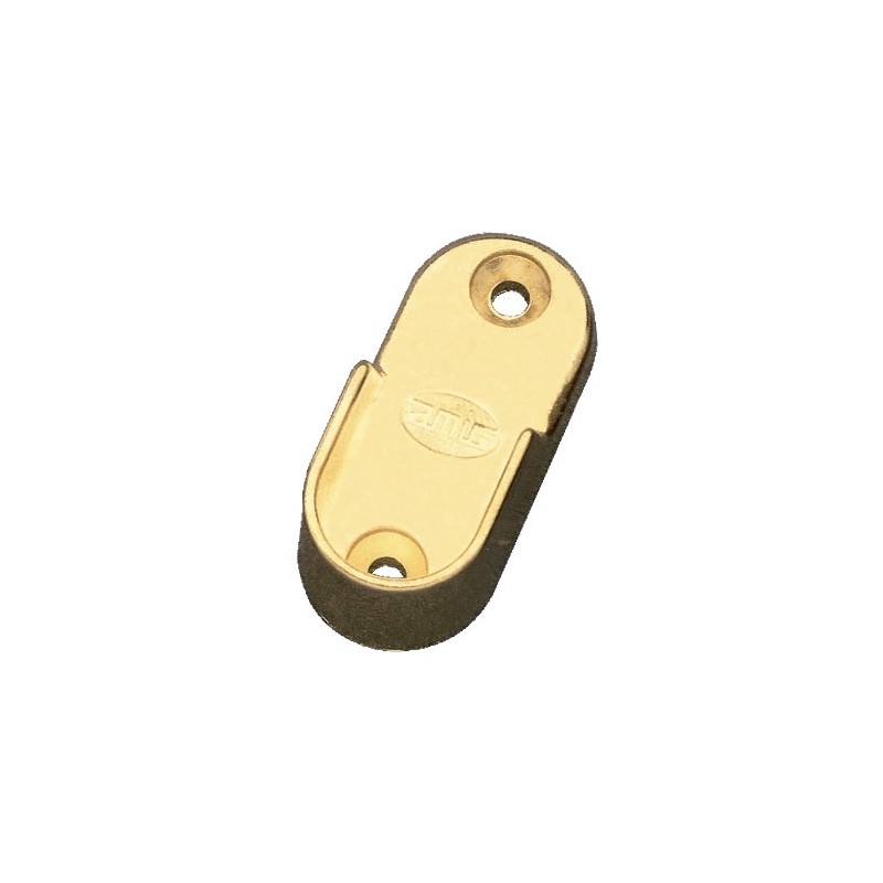 AMIG 22283  
 Soporte tubo armario 7  
 30 x 15 x 45 mm  
 Zamak  
 Oro