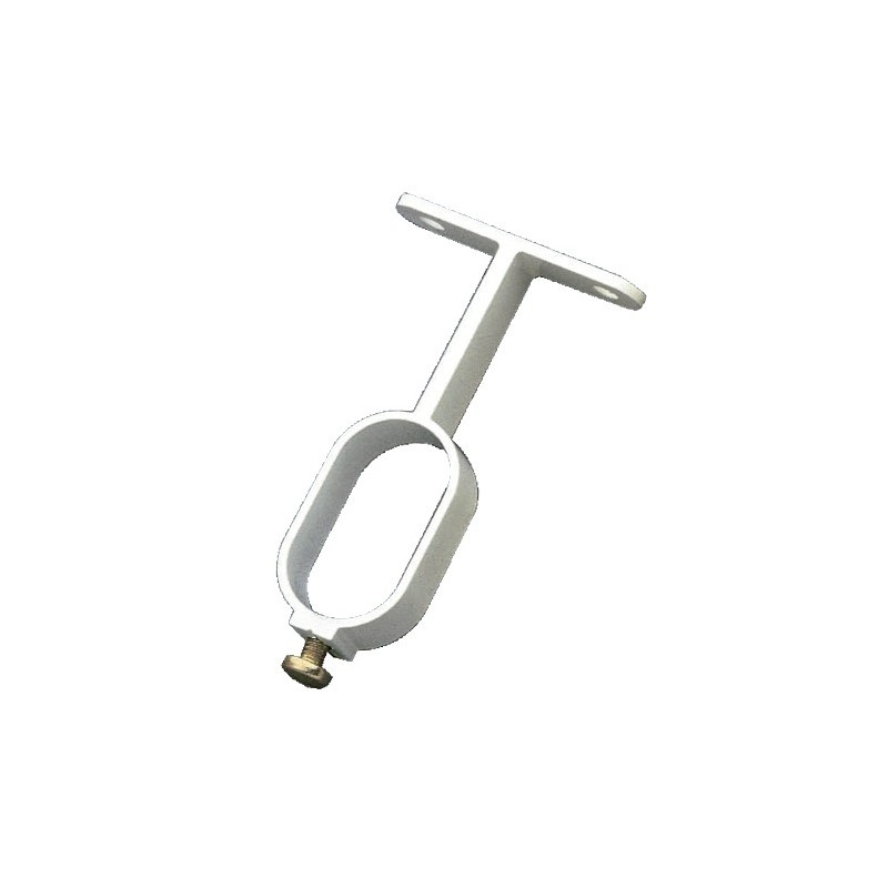 AMIG 22285  
 Soporte tubo armario 8  
 30 x 15 x 66 mm  
 Aluminio  
 Blanco