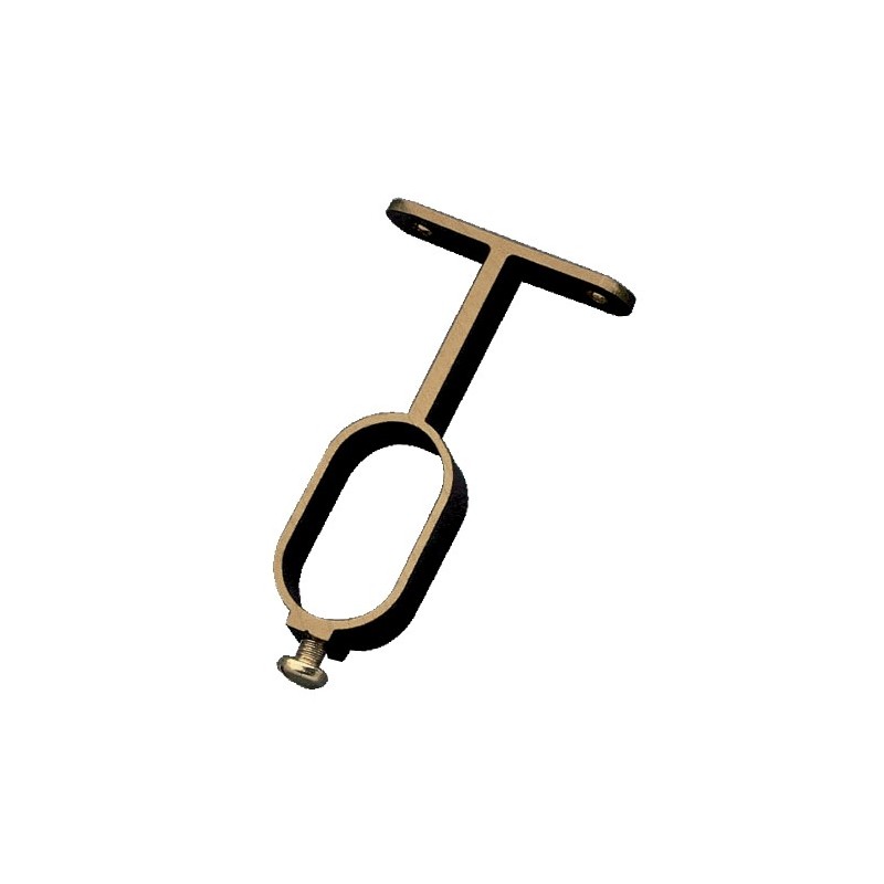 AMIG 22286  
 Soporte tubo armario 8  
 30 x 15 x 66 mm  
 Aluminio  
 Bronceado