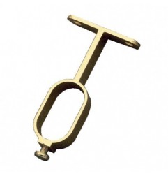AMIG 22287  
 Soporte tubo armario 8  
 30 x 15 x 66 mm  
 Aluminio  
 Oro