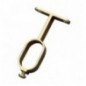 AMIG 22287  
 Soporte tubo armario 8  
 30 x 15 x 66 mm  
 Aluminio  
 Oro