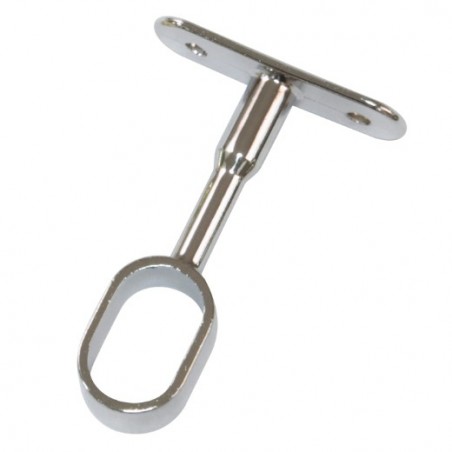 AMIG 22296  
 Soporte tubo armario 13  
 25 x 15 x 72 mm  
 Zamak  
 Cromado brillo