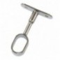 AMIG 22296  
 Soporte tubo armario 13  
 25 x 15 x 72 mm  
 Zamak  
 Cromado brillo
