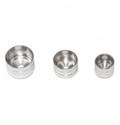 AMIG 22303  
 Soporte tubo armario 15  
 Ø19 x 15 mm  
 Latón  
 Niquelado