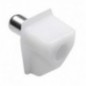AMIG 22307  
 Soporte plástico para baldas 161  
 Ø5 x 18 x 10 mm  
 Plástico  
 Blanco