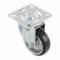 AMIG 22372  
 Rueda con pletina 2522  
 Ø100 mm  
 Goma  
 Negro