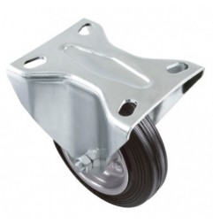 AMIG 22380  
 Rueda con pletina fija 2526  
 Ø100 mm  
 Goma  
 Negro