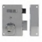 AMIG 22382  
 Cerradura sobreponer 75  
 67 x 112 mm  
 Acero  
 Cromado brillo - Derecha