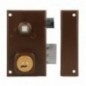 AMIG 22394  
 Cerradura sobreponer 75N  
 67 x 112 mm  
 Acero  
 Marrón - Derecha