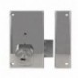 AMIG 22398  
 Cerradura sobreponer 75P  
 67 x 112 mm  
 Acero  
 Cromado brillo - Derecha