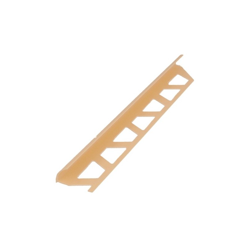 AMIG 22423  
 Perfil remate PVC 253  
 10 mm  
 PVC  
 Beige