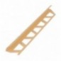 AMIG 22423  
 Perfil remate PVC 253  
 10 mm  
 PVC  
 Beige