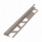 AMIG 22431  
 Perfil remate aluminio 254  
 10 mm  
 Aluminio  
 Plata brillo