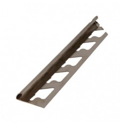 AMIG 22433  
 Perfil remate acero inox 18/8 257  
 8 mm  
 Acero inoxidable 18/8  
 Brillo