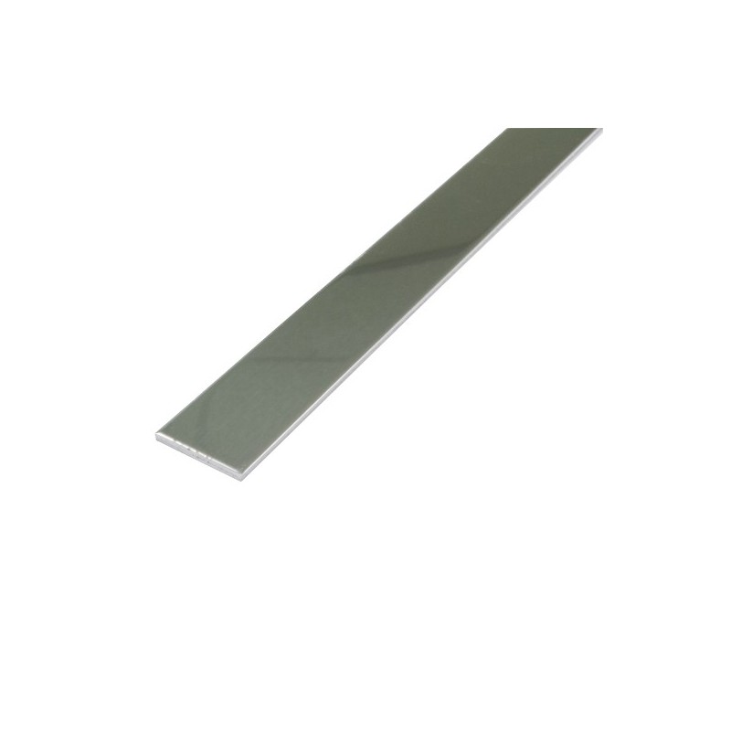 Pletina aluminio plata 15x2,5 200 cm