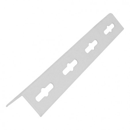 AMIG 22498  
 Ángulo ranurado acero 2040  
 35 x 35 mm  
 Acero  
 Blanco