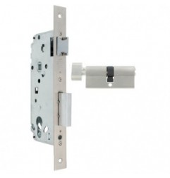 AMIG 22504  
 Cerradura 4570  
 45/85 mm  
 Acero  
 Cromado mate