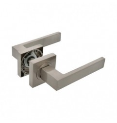 AMIG 22513  
 Manilla con roseta + bocallaves CADIZ  
 51 x 51 mm  
 Zamak  
 Cromado mate