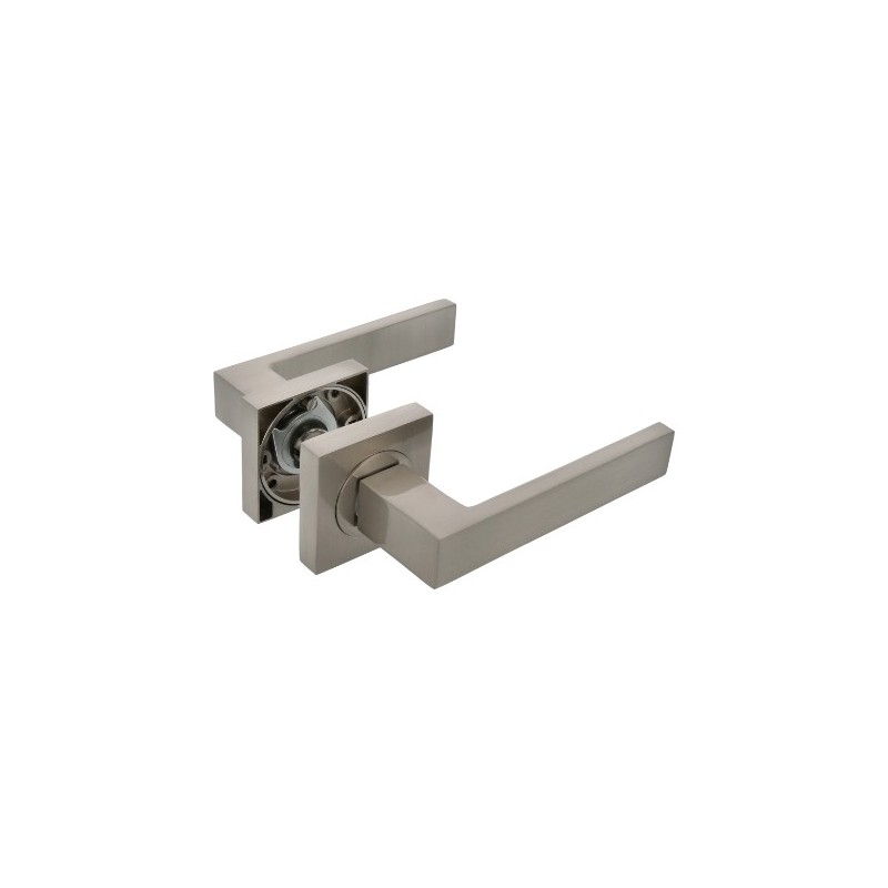 AMIG 22513  
 Manilla con roseta + bocallaves CADIZ  
 51 x 51 mm  
 Zamak  
 Cromado mate