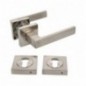 AMIG 22514  
 Manilla con roseta + bocallaves CADIZ  
 51 x 51 mm  
 Aluminio  
 Satinado