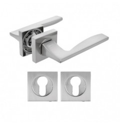 AMIG 22515  
 Manilla con roseta + bocallaves TARIFA  
 51 x 51 mm  
 Zamak  
 Cromado mate