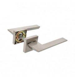 AMIG 22517  
 Manilla con roseta + bocallaves ZAHORA  
 51 x 51 mm  
 Zamak  
 Cromado mate