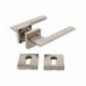 AMIG 22518  
 Manilla con roseta + bocallaves ZAHORA  
 51 x 51 mm  
 Aluminio  
 Satinado
