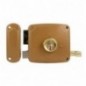 AMIG 22565  
 Cerradura sobreponer 72U  
 100 x 95 mm  
 Acero  
 Esmaltado oro - Izquierda