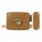 AMIG 22566  
 Cerradura sobreponer 72U  
 120 x 95 mm  
 Acero  
 Esmaltado oro - Derecha