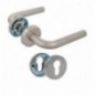 AMIG 22619  
 Manilla con roseta 4RBX  
 Ø53 mm  
 Acero inoxidable  
 Mate