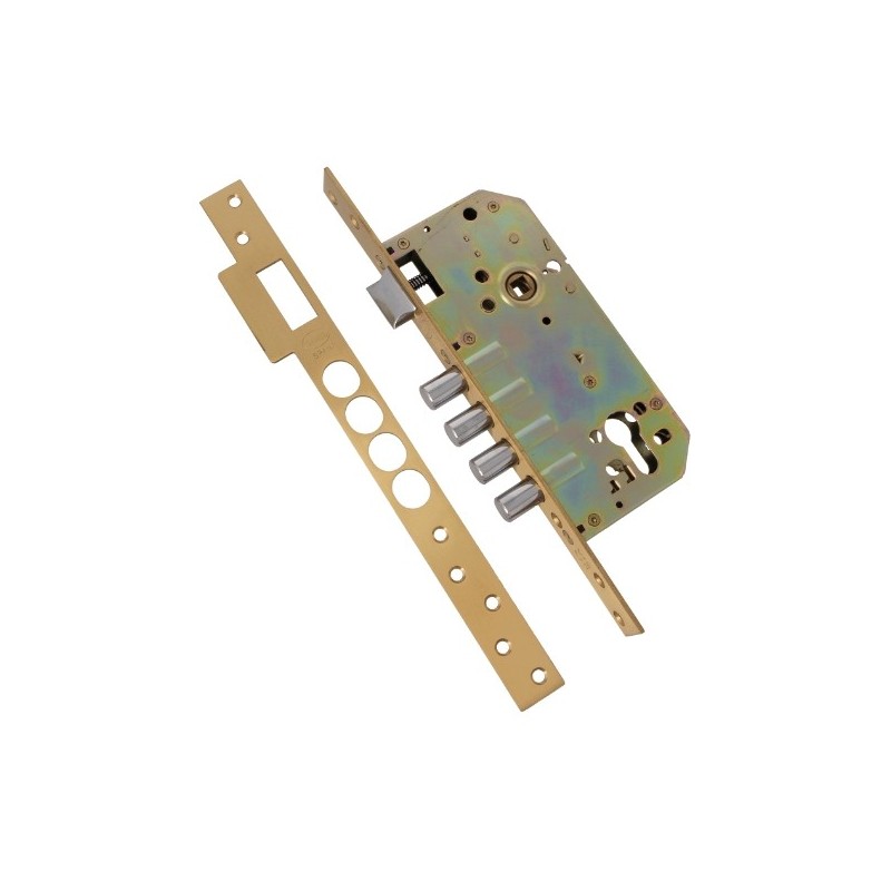 AMIG 22626  
 Cerradura 100 BASE  
 60/85  
 Latón  
 Mate