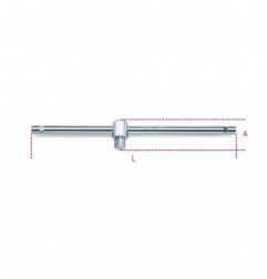 928/42 Mango corredizo en T de 3/4&quot,, cromado