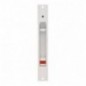 AMIG 22668  
 Cierre de embutir 3600  
 174 x 23 mm  
 Aluminio  
 Blanco