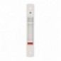 AMIG 22676  
 Cierre de embutir 3850  
 192 x 28 mm  
 Aluminio  
 Blanco